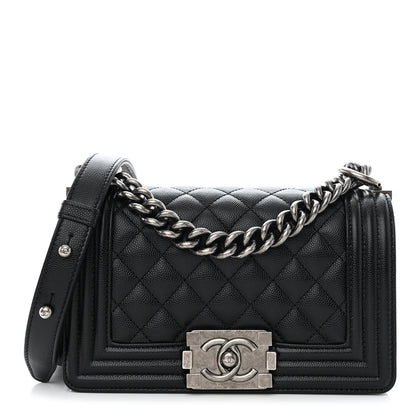 Chanel Caviar Quilted Small Boy Flap Black 1 of 11