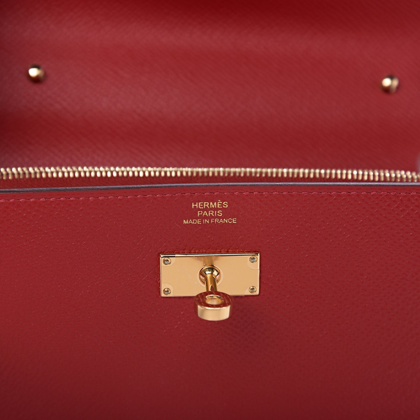 Epsom Kelly Wallet To Go Rouge Casaque