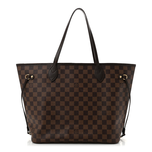 Damier Ebene Neo Neverfull MM Rose Ballerine