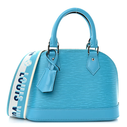 Louis Vuitton Epi Jacquard Alma BB Turquoise 1 of 9