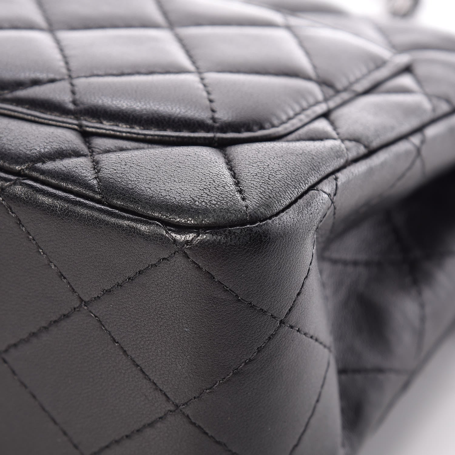 Chanel Lambskin Quilted Mini Square Flap Black 14 of 15