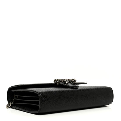 Gucci Calfskin Mini Dionysus Chain Wallet Black 4 of 9