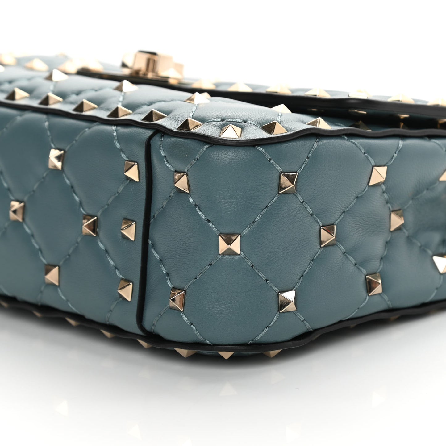 Nappa Small Rockstud Spike Shoulder Bag Amadeus