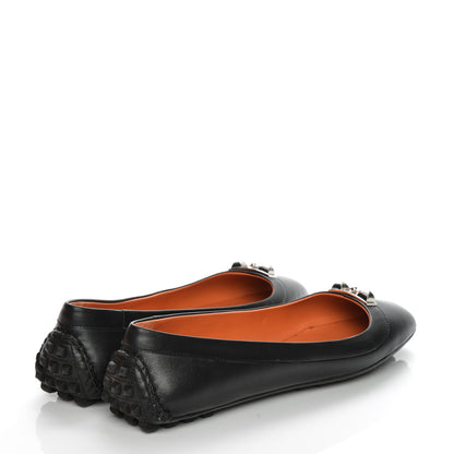 Hermes Calfskin Liberty Ballerina Flats 39 Black 4 of 10
