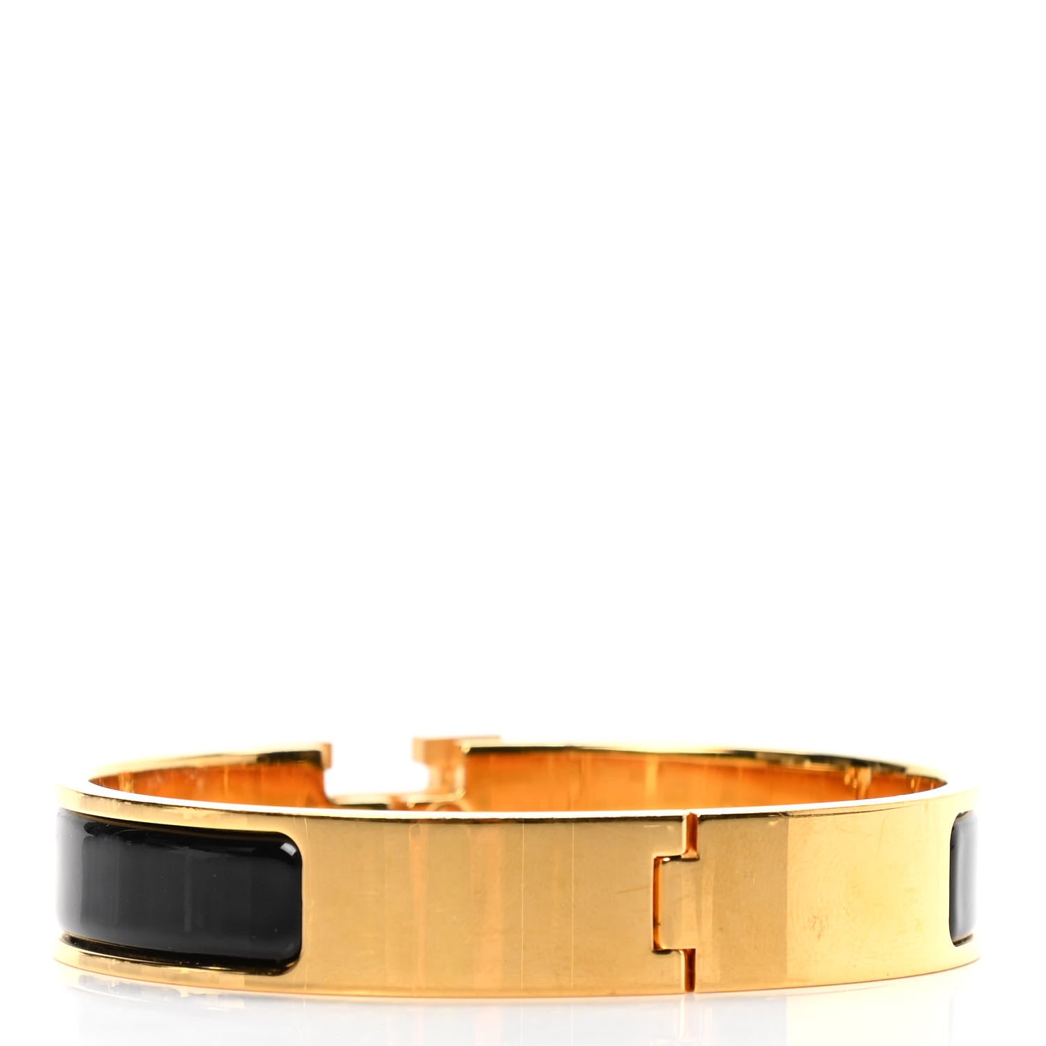 Hermes Enamel Narrow Clic Clac H Bracelet PM Black 2 of 3