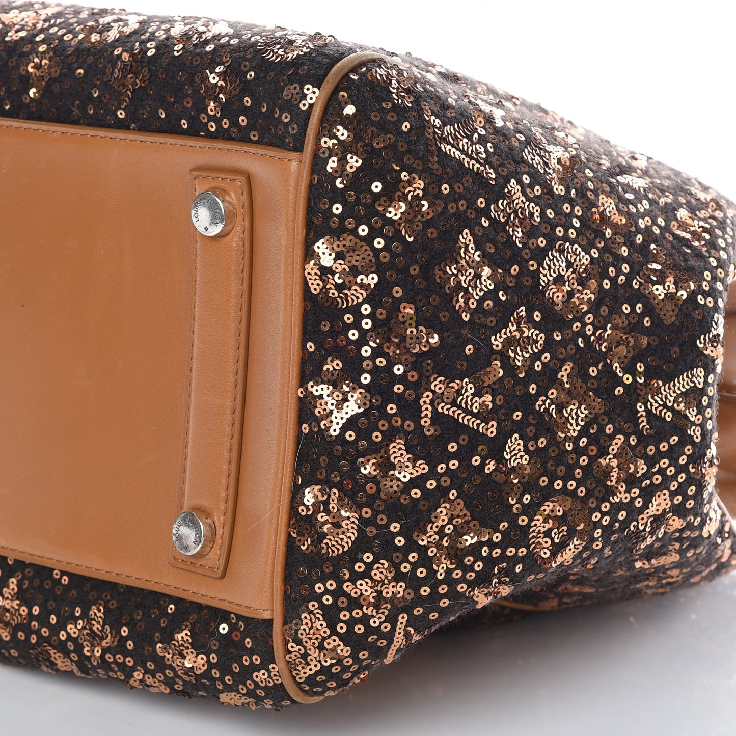 Sequin Monogram Sunshine Express North South Gold