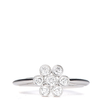 Tiffany Platinum Diamond Enchant Flower Ring 49 5 1 of 7
