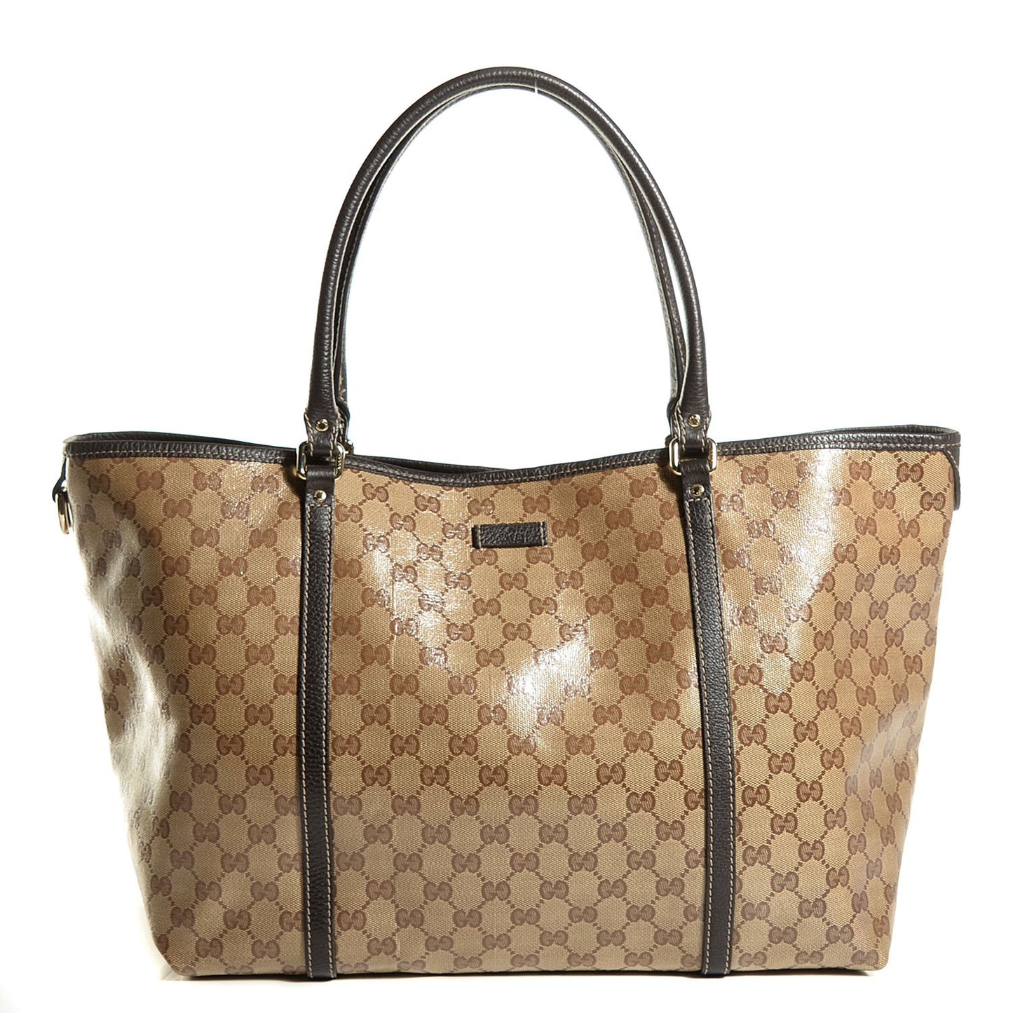 Crystal Monogram Large Joy Tote Beige Ebony Testa di Moro