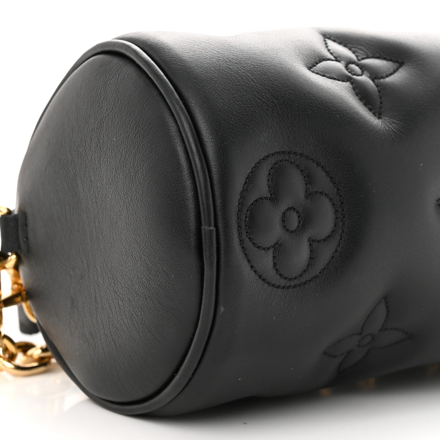 Louis Vuitton Calfskin Bubblegram Papillon BB Black 8 of 9
