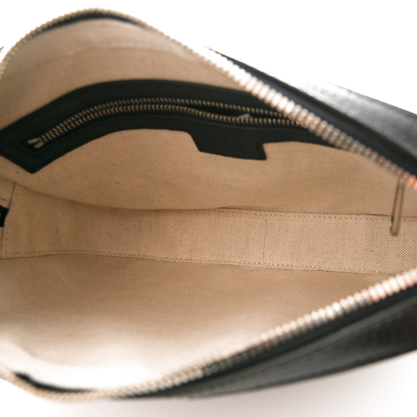 GG Supreme Monogram Textured Dollar Calfskin Web Ophidia Wristlet Shoulder Bag Black Blue