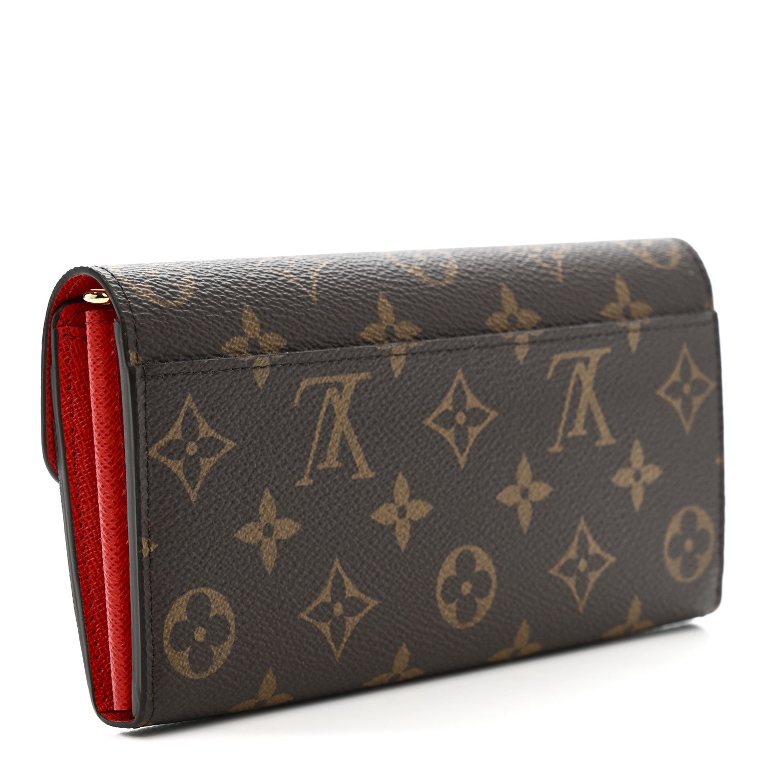 Louis Vuitton Monogram Sarah Wallet NM Coquelicot 3 of 8