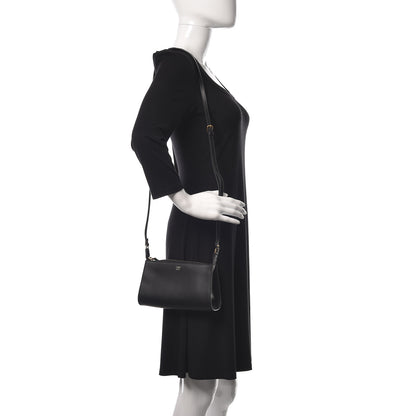 Fendi Vitello Baltico Mini Pouch Crossbody Pouch Black 2 of 12