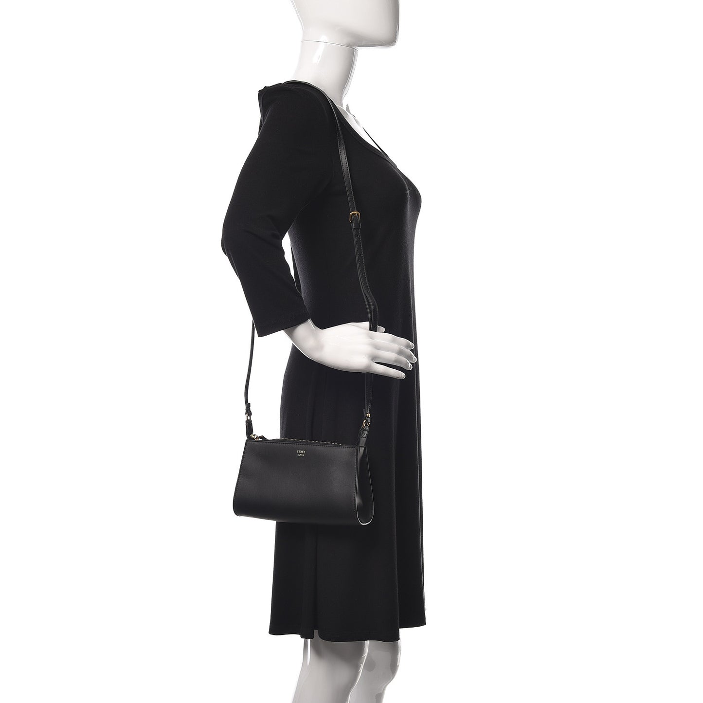 Vitello Baltico Mini Pouch Crossbody Pouch Black