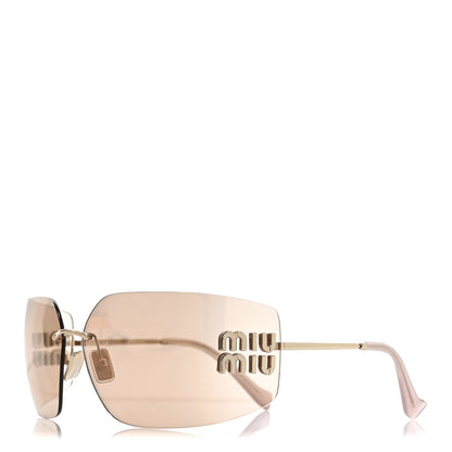 Miu Miu Metal Aube Sunglasses SMU54Y Gold Pink 1 of 7