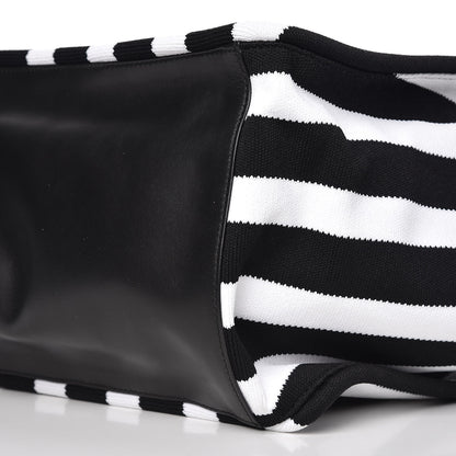 Proenza Schouler Knit Extra Large Tote Black Ecru 9 of 9