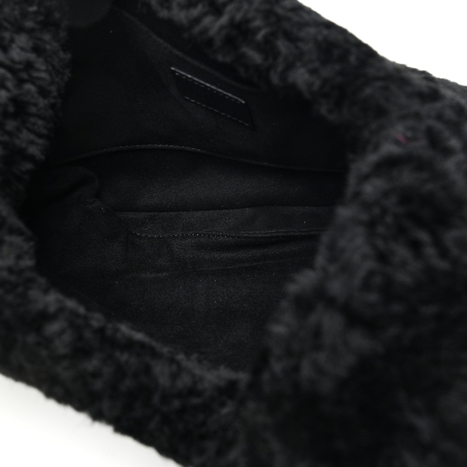 Gucci Shearling Small Jackie 1961 Shoulder Bag Black 5 of 10