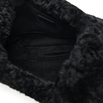 Gucci Shearling Small Jackie 1961 Shoulder Bag Black 5 of 10