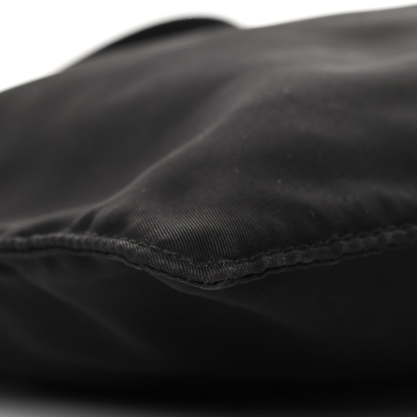 Nylon Vela Flat Messenger Bag Black