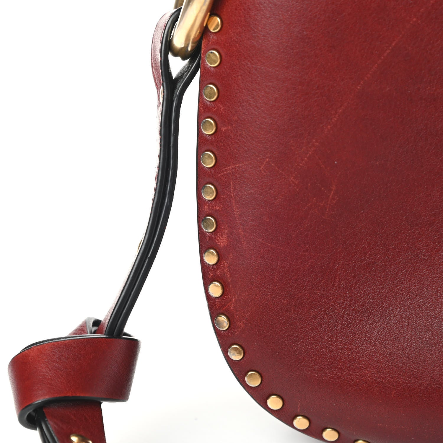 Chloe Calfskin Braided Small Hudson Shoulder Bag Sienna Red 19 of 20