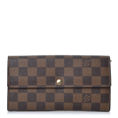 Louis Vuitton Damier Ebene Sarah Wallet 1 of 10