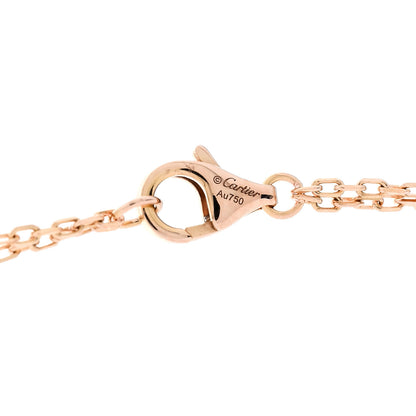 Cartier 18K Pink Gold 2 Diamond LOVE Necklace 3 of 5