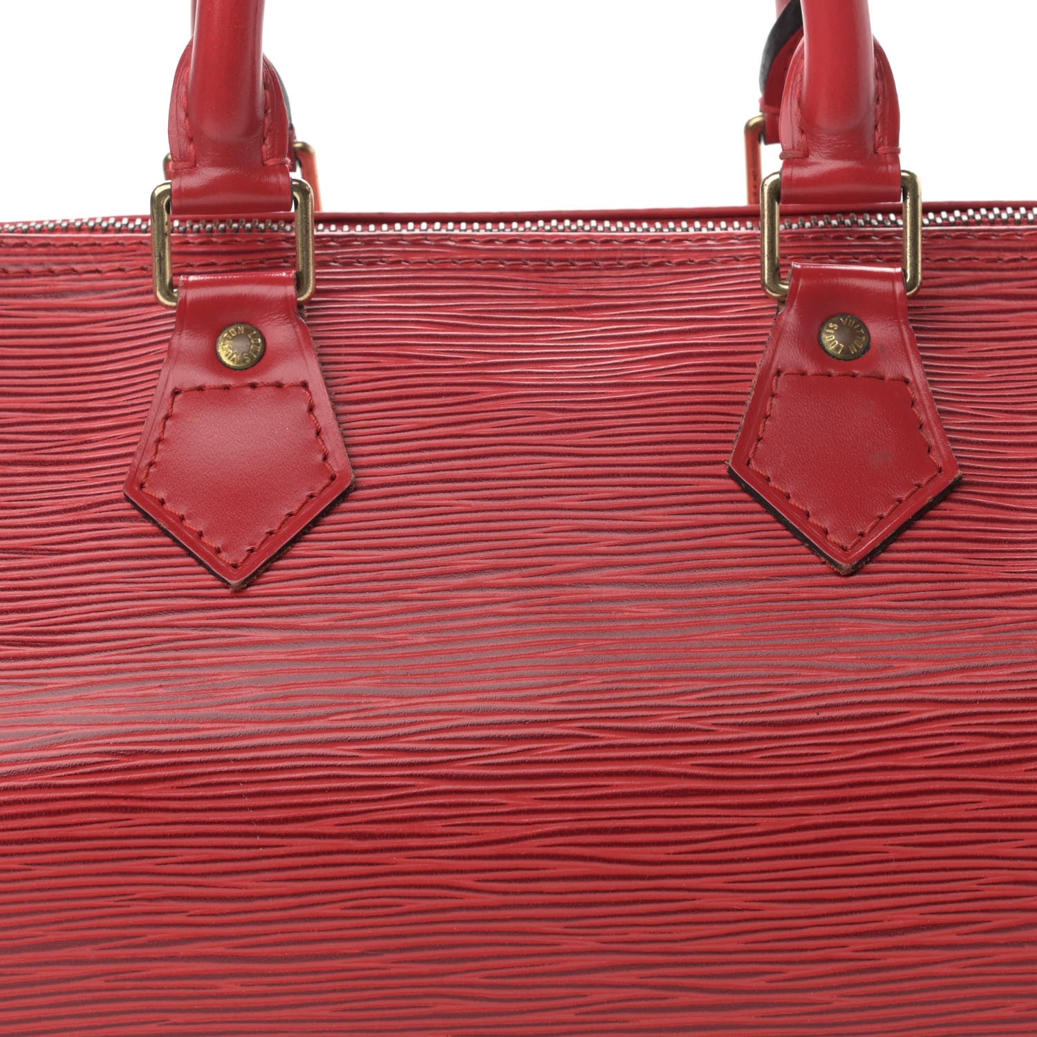 Louis Vuitton Epi Speedy 25 Castillan Red 8 of 11