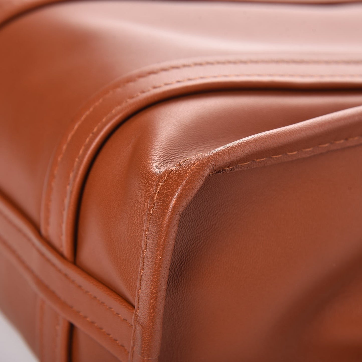 Agneau XS Bazar Shopper Tote Marron Fauve