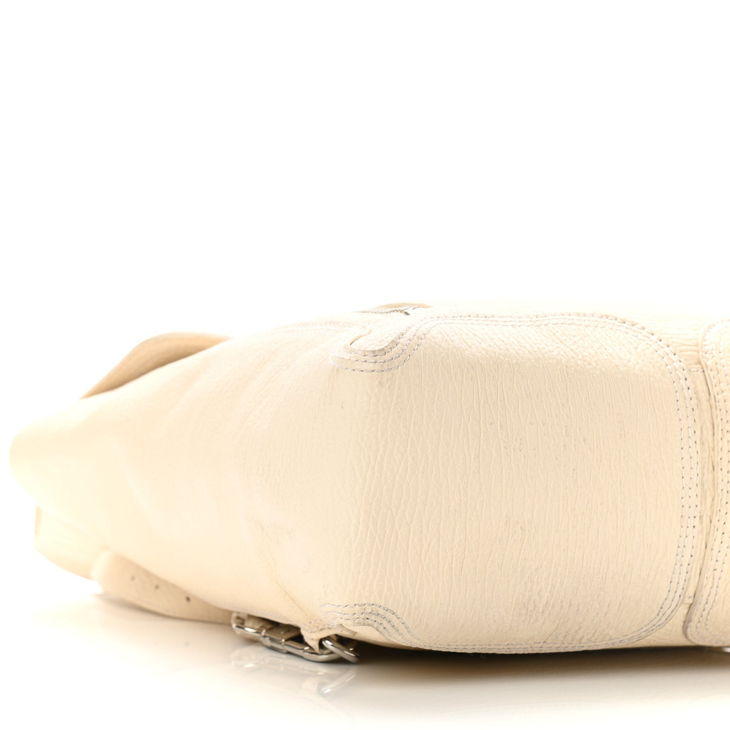 Textured Calfskin Pashli Backpack Milk