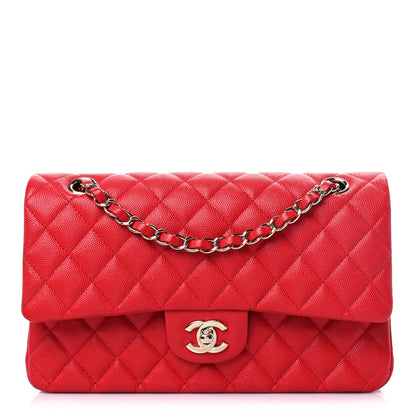 Chanel Caviar Quilted Medium Double Flap Red 1 of 10