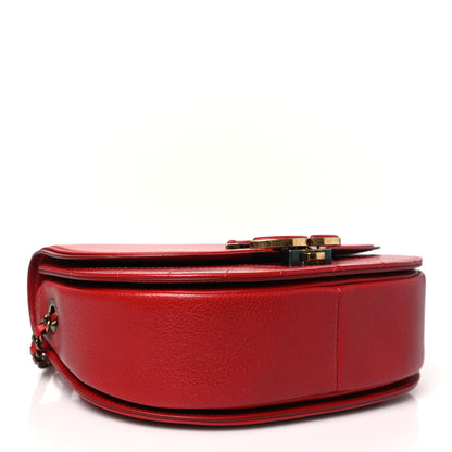 Chanel Shiny Calfskin Goatskin Quilted Small Coco Curve Messenger Flap Red 4 of 10