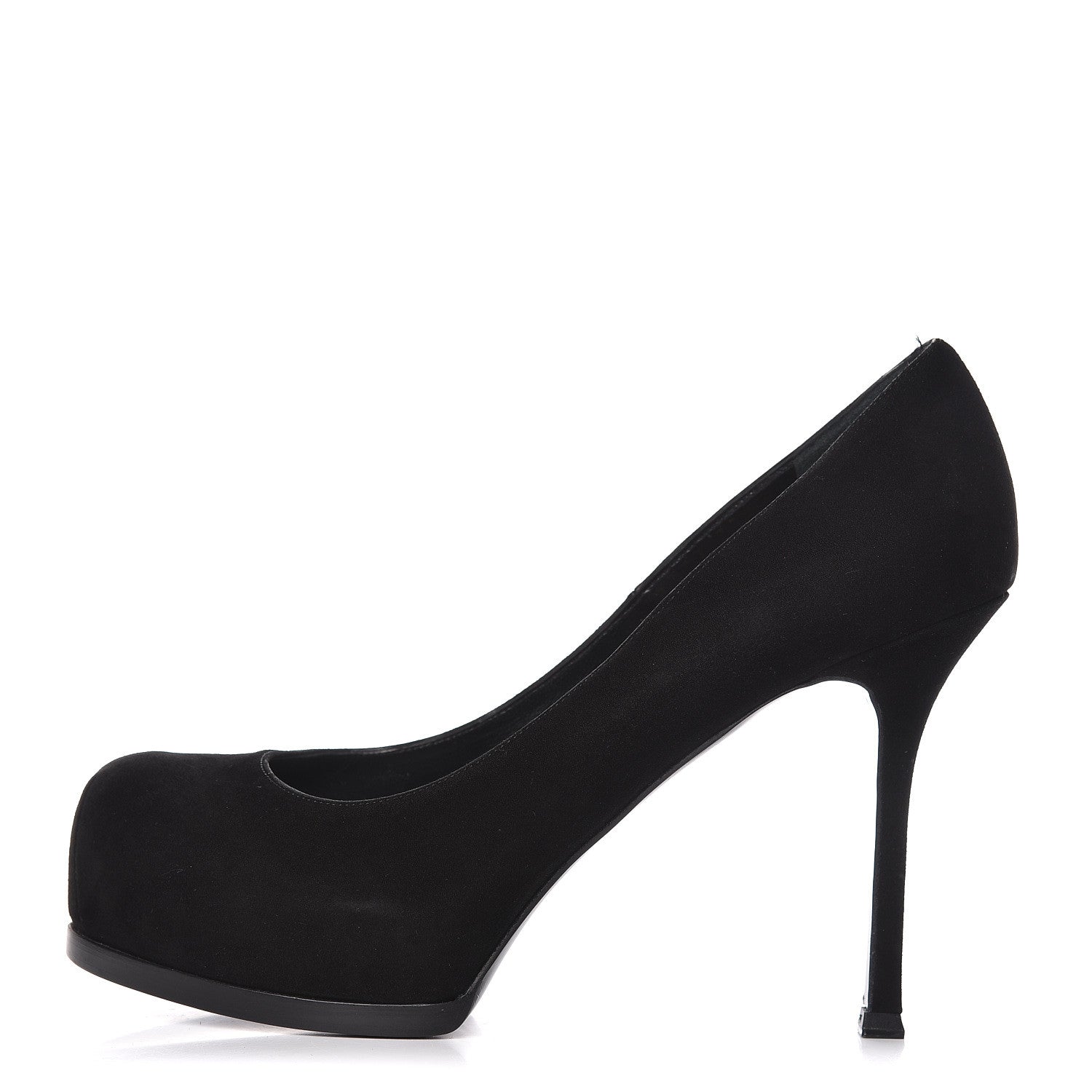 Saint Laurent Suede Calfskin Tribtoo 80 Pumps 39.5 Black 1 of 11