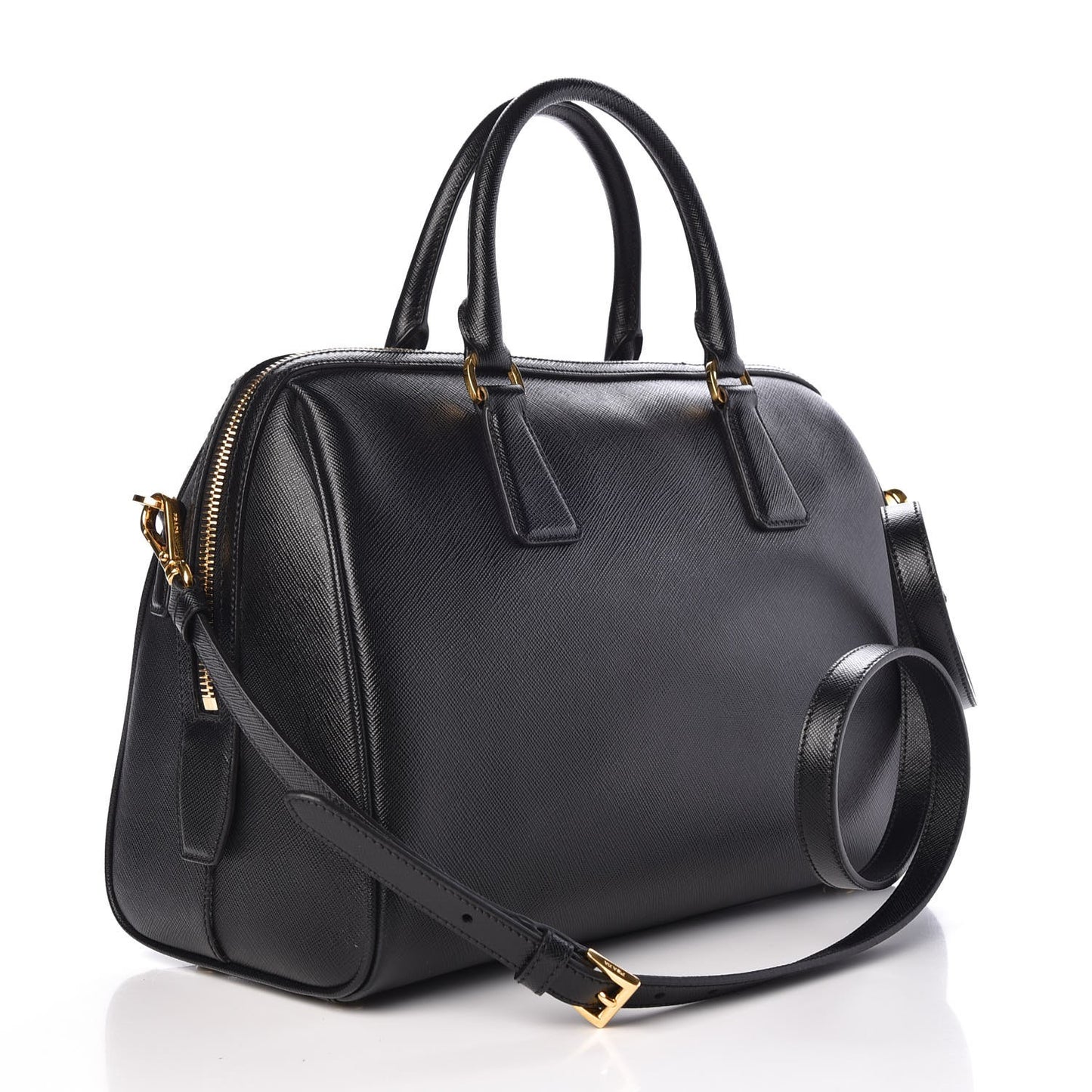 Saffiano Lux Bowler Black