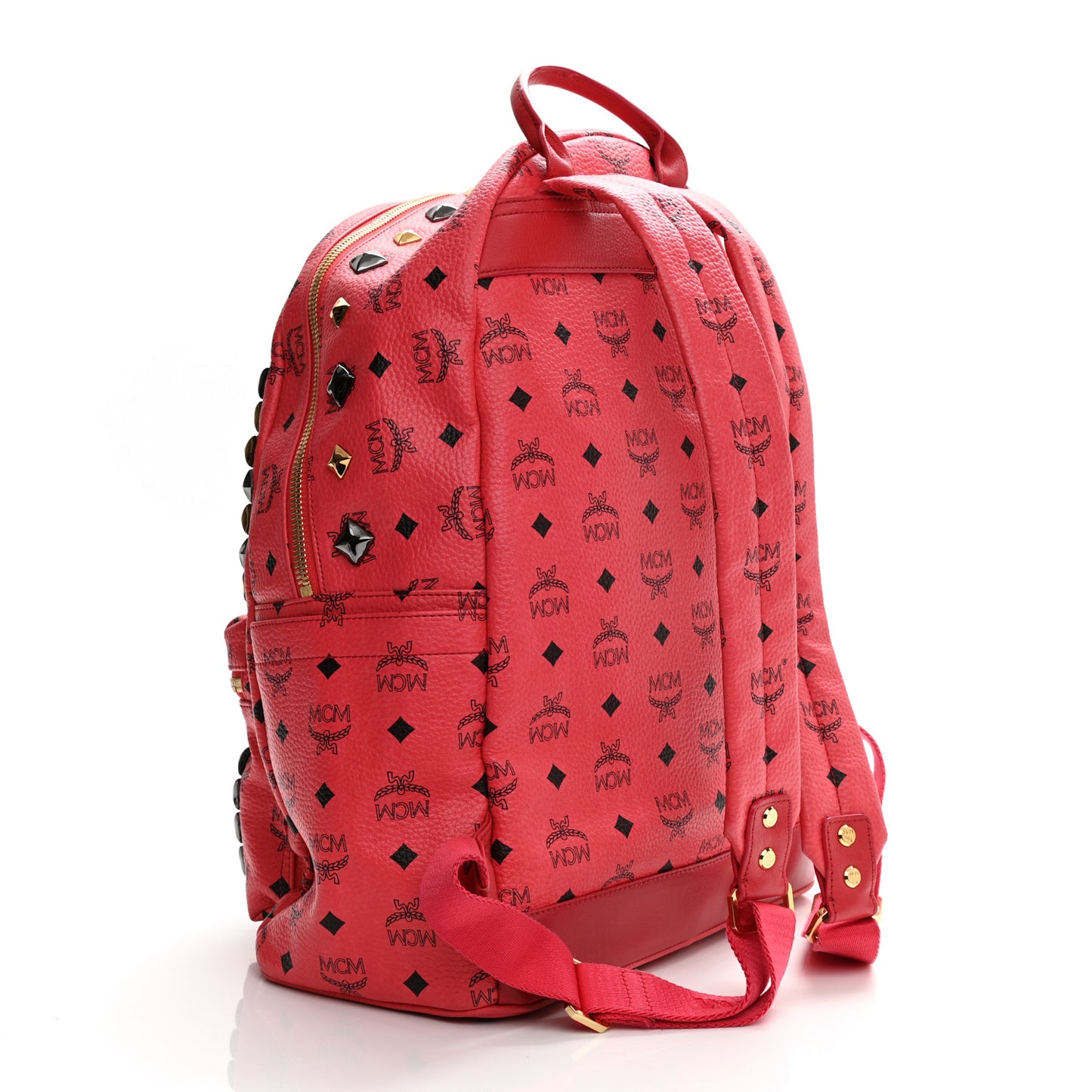 Visetos Studded Medium Stark M Backpack Coral