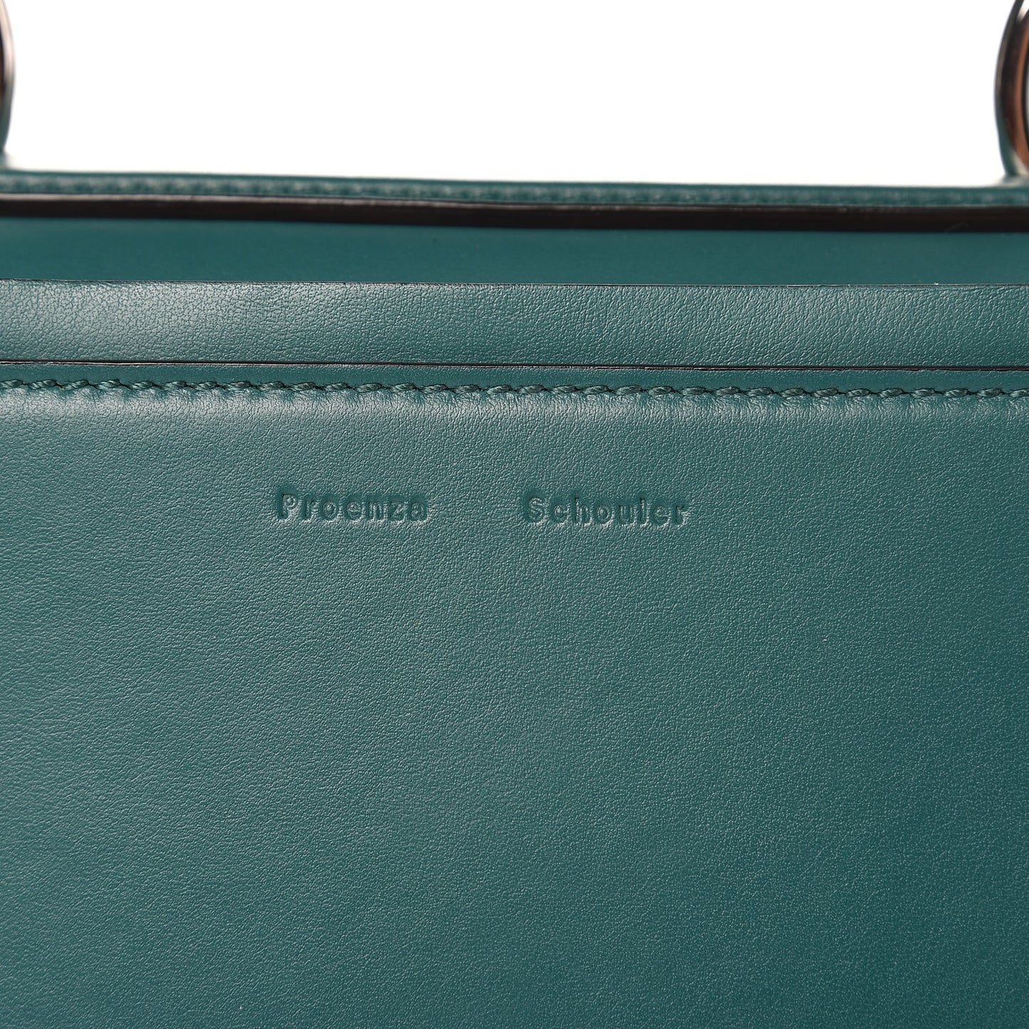 Calfskin Medium Hava Top Handle Bag Malachite