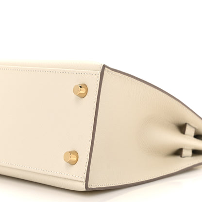 Hermes Epsom Kelly Sellier 25 Craie 10 of 10