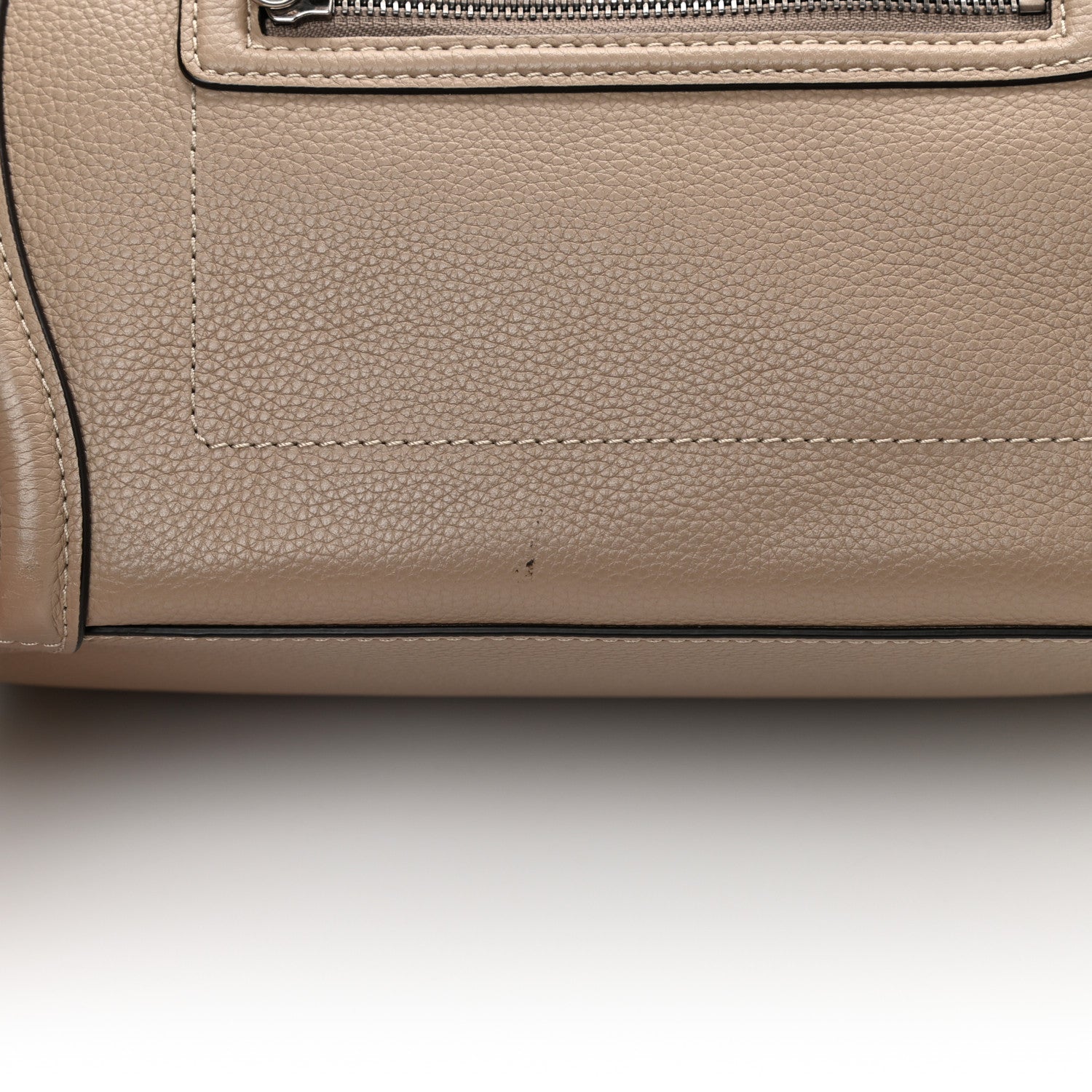 Celine Drummed Calfskin Mini Luggage Dune 11 of 12