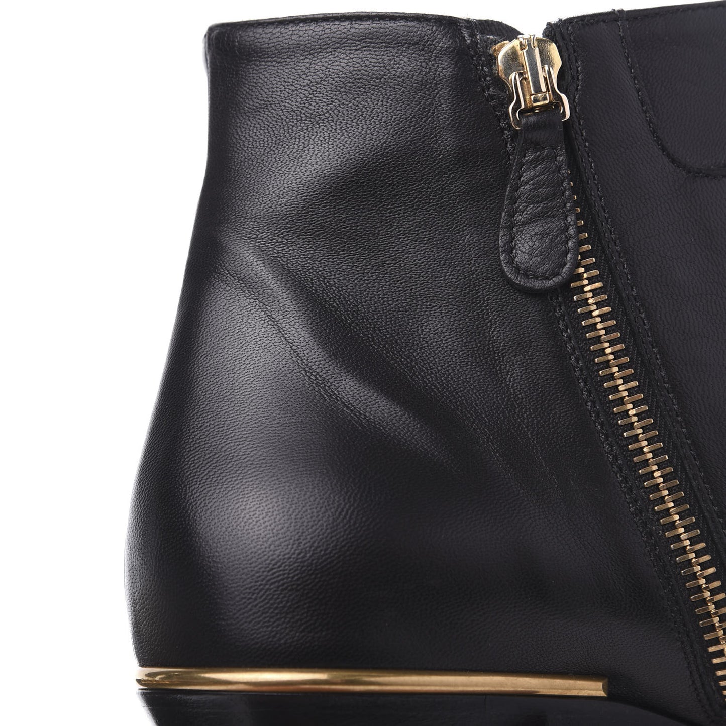 Nappa Sheepskin Studded Susanna Ankle Boots 39 Black Gold