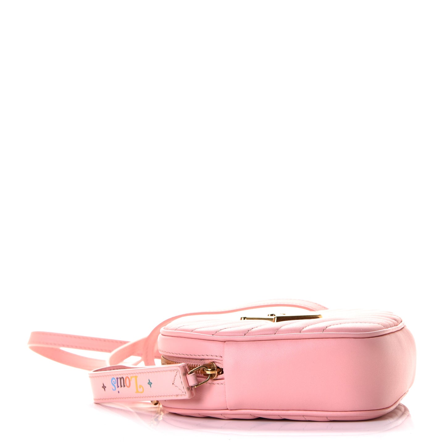 Calfskin New Wave Heart Bag Rose Pomettes