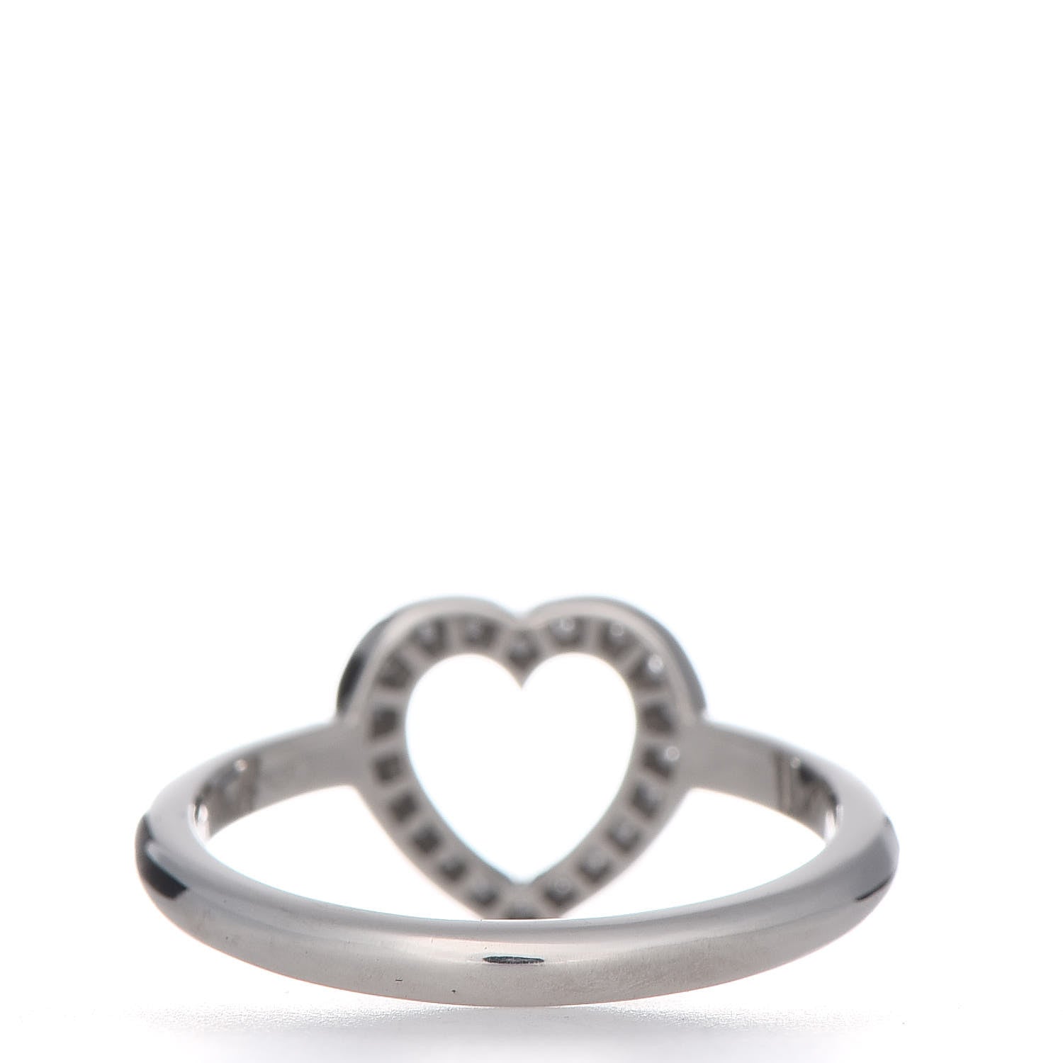 Tiffany Platinum Diamond Heart Ring 47 4 4 of 6