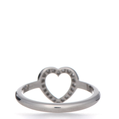 Tiffany Platinum Diamond Heart Ring 47 4 4 of 6