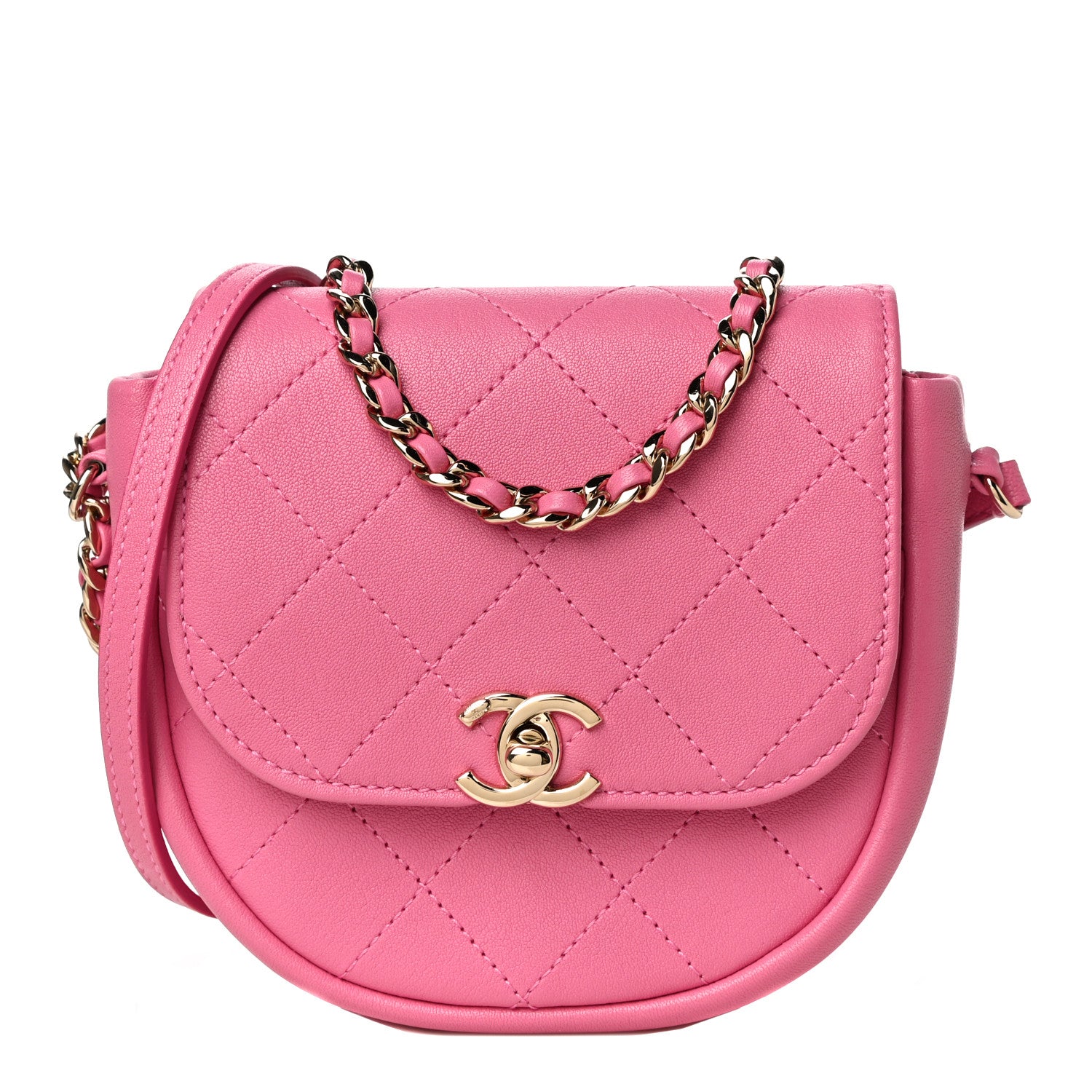 Chanel Goatskin Stitched Casual Trip Messenger Flap 1 of 12