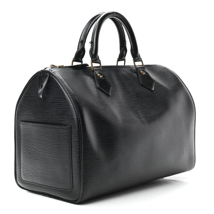 Louis Vuitton Epi Speedy 30 Black 3 of 12