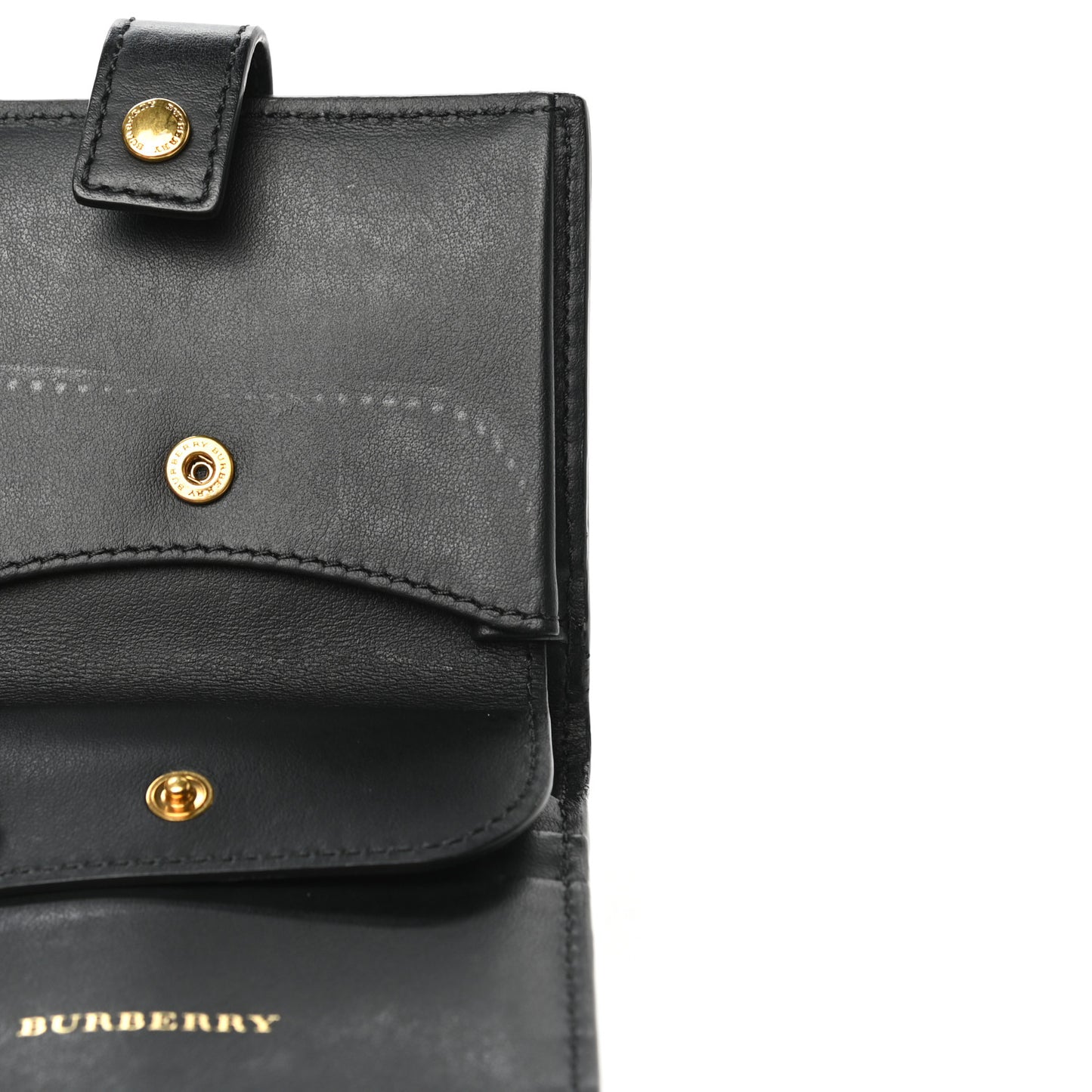 Canvas Vintage Check Coin Purse Wallet Black