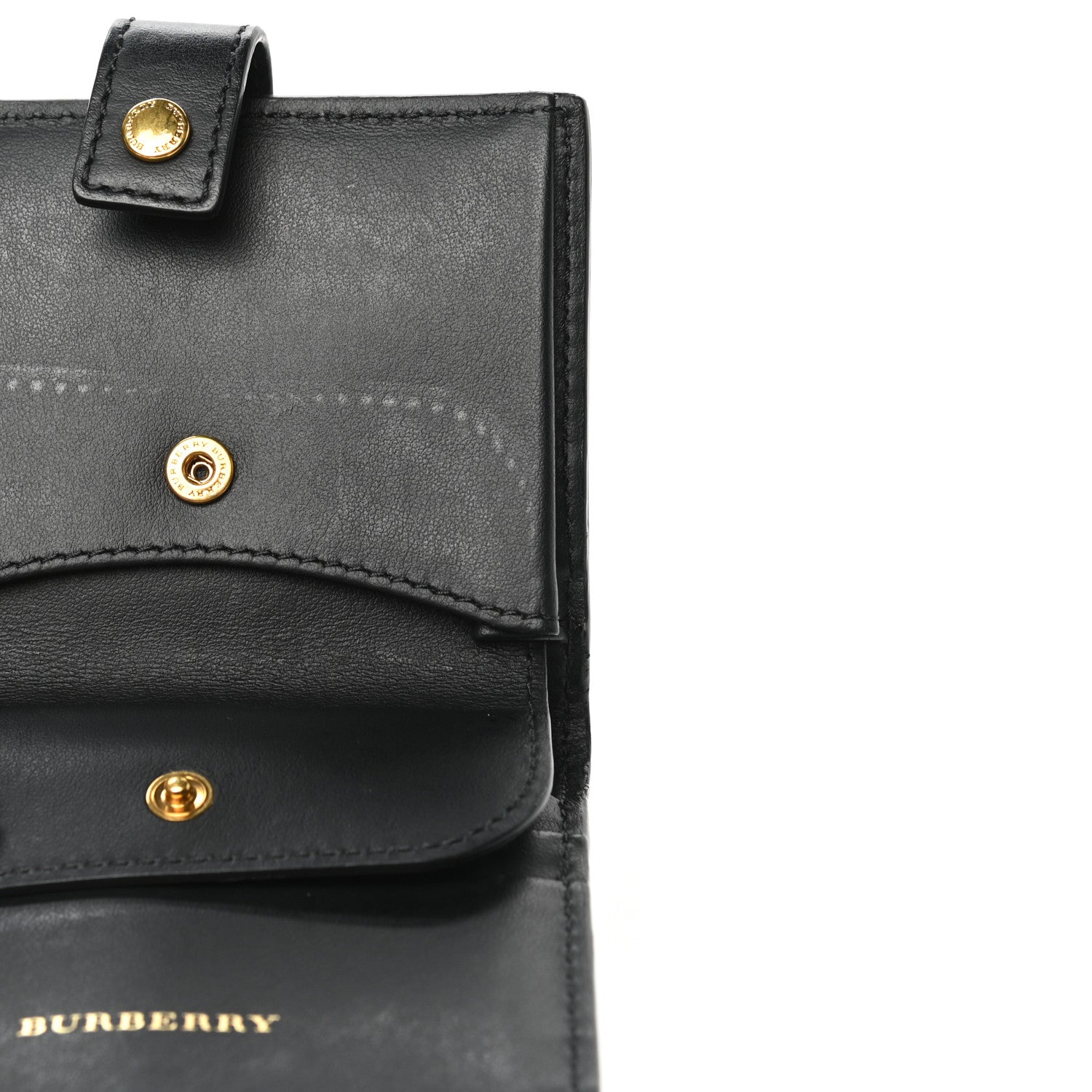 Burberry Canvas Vintage Check Coin Purse Wallet Black 9 of 11