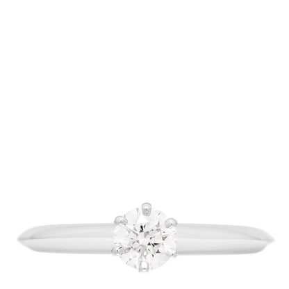 Tiffany Platinum Diamond .30ct Solitaire Engagement Ring 49 5 1 of 6