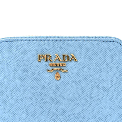 Prada Saffiano Metal Zip Coin Purse Voyage 9 of 9