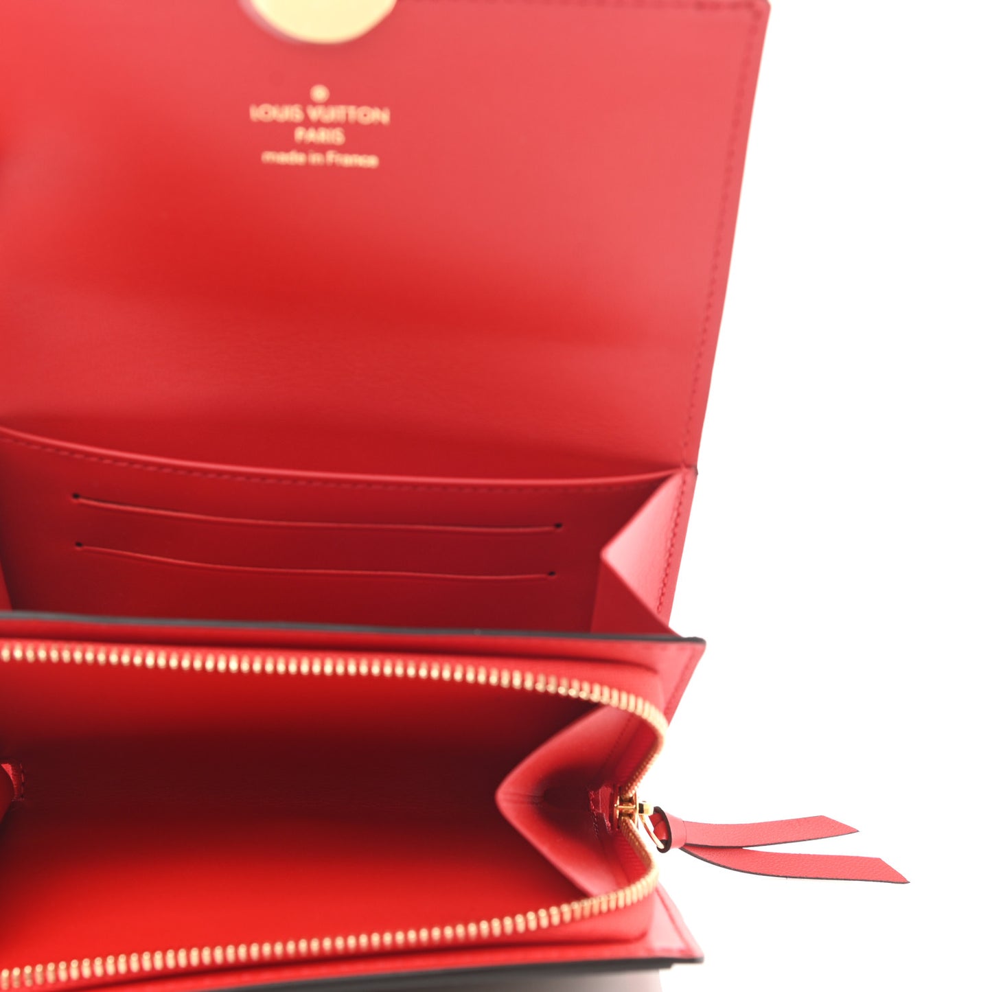 Monogram Flore Compact Wallet Coquelicot