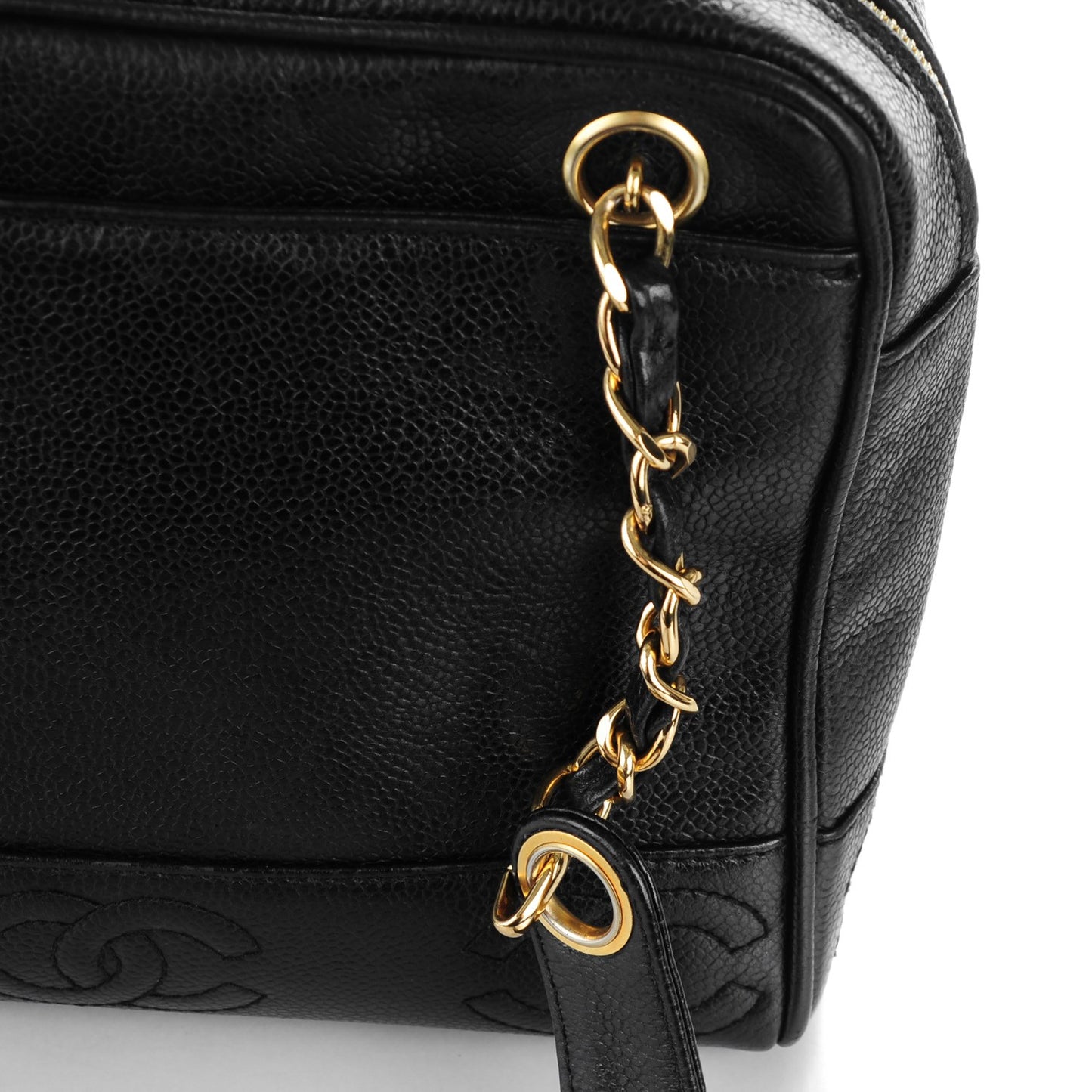 Caviar CC Shoulder Bag Black