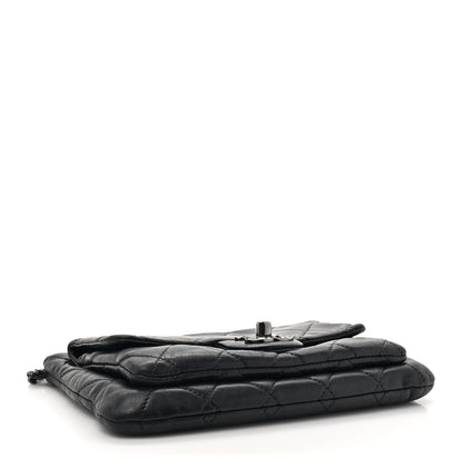 Chanel Lambskin Quilted Mineral Nights Flap Wristlet Black 4 of 12