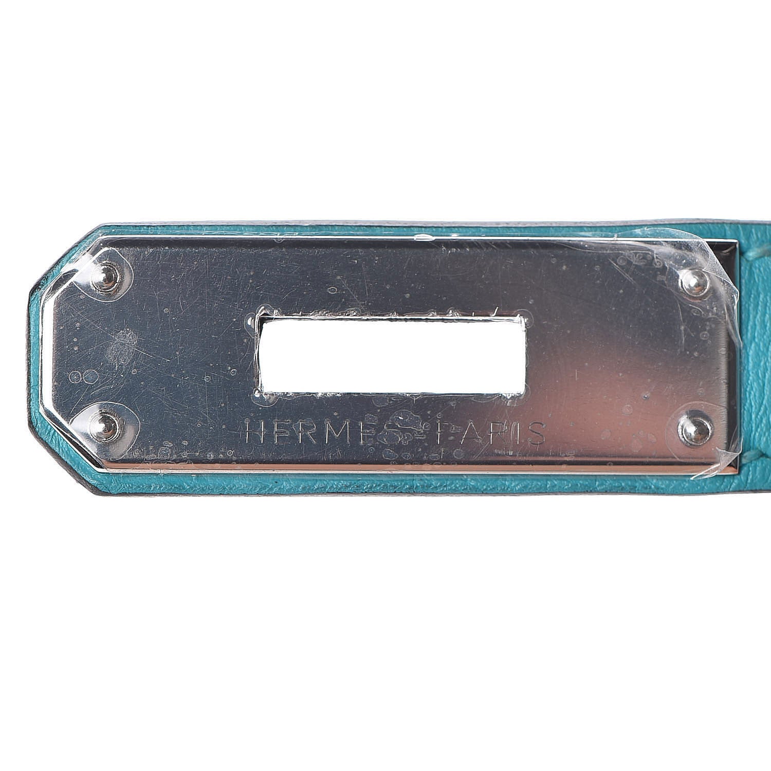 Hermes Togo Swift Ghillies Birkin 30 Turquoise 16 of 29